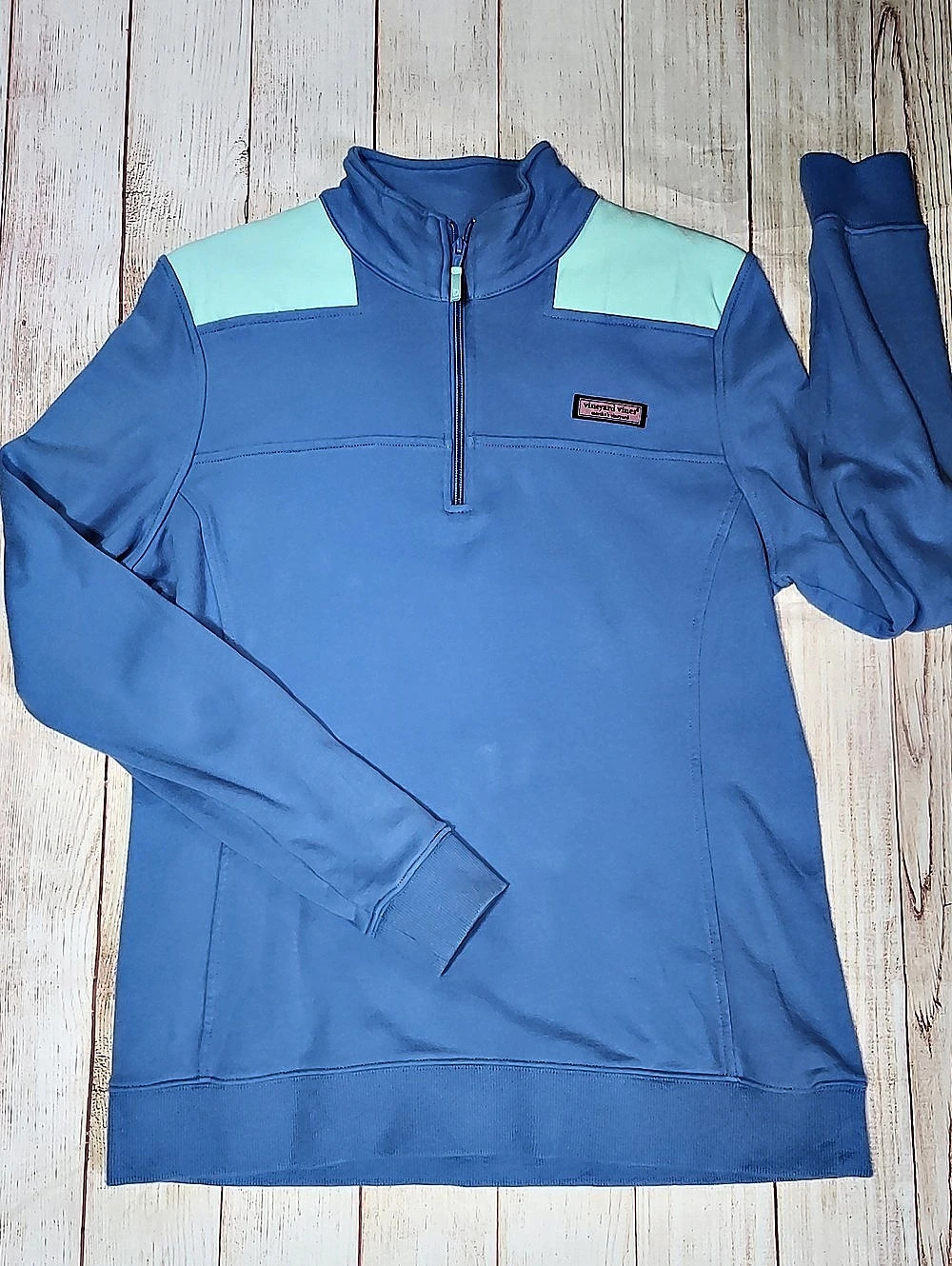 Vineyard Vines Color Block Floral Pullover Size Medium